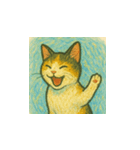 ミケちゃんの日常 絵画編（個別スタンプ：8）