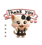 名前が入る♡愛猫♡猫ハンコ入り【3D】（個別スタンプ：7）