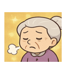 キラキラ気品なおばあちゃん@SFW（個別スタンプ：1）