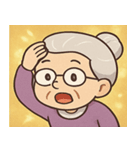 キラキラ気品なおばあちゃん@SFW（個別スタンプ：4）
