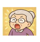 キラキラ気品なおばあちゃん@SFW（個別スタンプ：7）