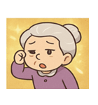 キラキラ気品なおばあちゃん@SFW（個別スタンプ：12）