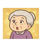 キラキラ気品なおばあちゃん@SFW（個別スタンプ：16）