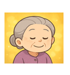 キラキラ気品なおばあちゃん@SFW（個別スタンプ：21）