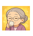 キラキラ気品なおばあちゃん@SFW（個別スタンプ：24）