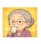 キラキラ気品なおばあちゃん@SFW（個別スタンプ：28）