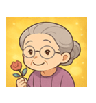 キラキラ気品なおばあちゃん@SFW（個別スタンプ：31）