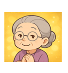 キラキラ気品なおばあちゃん@SFW（個別スタンプ：32）