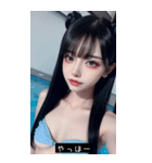 summer funny face jySA（個別スタンプ：1）