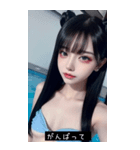 summer funny face jySA（個別スタンプ：6）