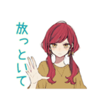 朝のネガティブ★普段着赤髪女子（個別スタンプ：13）