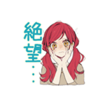 朝のネガティブ★普段着赤髪女子（個別スタンプ：22）