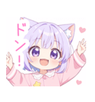 ドリームナイト猫の女の子スタンプ（個別スタンプ：28）
