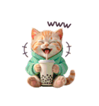 毎日使える ルームウェアねこ 日常（個別スタンプ：21）