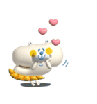 大人かわいい★ぷっくりしろいくまちゃんと（個別スタンプ：6）