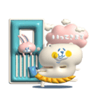 大人かわいい★ぷっくりしろいくまちゃんと（個別スタンプ：10）