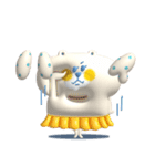 大人かわいい★ぷっくりしろいくまちゃんと（個別スタンプ：17）
