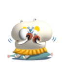 大人かわいい★ぷっくりしろいくまちゃんと（個別スタンプ：22）