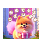 おしゃまなピンクポメラニアン（個別スタンプ：25）