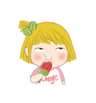 オレンジ(女の子) 30-いたずらっぽい可愛さ（個別スタンプ：23）