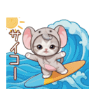 スコティッシュ猫 かわいい象の着ぐるみ（個別スタンプ：22）