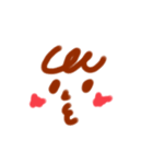 カオだけカキかき（個別スタンプ：2）