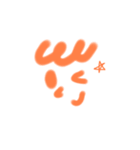 カオだけカキかき（個別スタンプ：5）