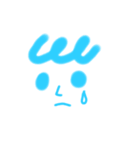 カオだけカキかき（個別スタンプ：7）