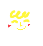カオだけカキかき（個別スタンプ：8）