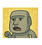 キラキラ無表情モアイ像@SFW（個別スタンプ：11）