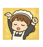 キラキラおしごとメイドさん@SFW（個別スタンプ：7）