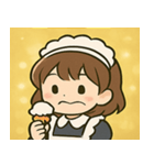 キラキラおしごとメイドさん@SFW（個別スタンプ：8）