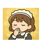 キラキラおしごとメイドさん@SFW（個別スタンプ：9）