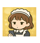 キラキラおしごとメイドさん@SFW（個別スタンプ：10）