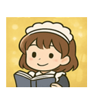 キラキラおしごとメイドさん@SFW（個別スタンプ：12）