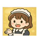 キラキラおしごとメイドさん@SFW（個別スタンプ：13）