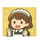 キラキラおしごとメイドさん@SFW（個別スタンプ：15）