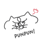 落書きねこ（しゃべる）（個別スタンプ：2）
