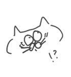 落書きねこ（しゃべる）（個別スタンプ：7）