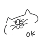 落書きねこ（しゃべる）（個別スタンプ：12）