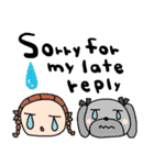 nenerin日常会話スタンプ339英語気遣い（個別スタンプ：20）