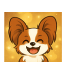 キラキラおすましパピヨン@SFW（個別スタンプ：2）