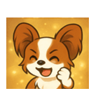 キラキラおすましパピヨン@SFW（個別スタンプ：7）