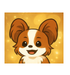 キラキラおすましパピヨン@SFW（個別スタンプ：8）