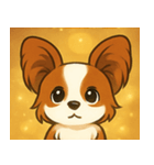 キラキラおすましパピヨン@SFW（個別スタンプ：9）