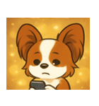 キラキラおすましパピヨン@SFW（個別スタンプ：10）