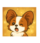 キラキラおすましパピヨン@SFW（個別スタンプ：11）