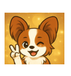 キラキラおすましパピヨン@SFW（個別スタンプ：13）