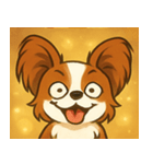 キラキラおすましパピヨン@SFW（個別スタンプ：14）