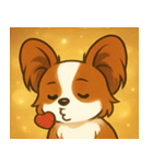 キラキラおすましパピヨン@SFW（個別スタンプ：15）